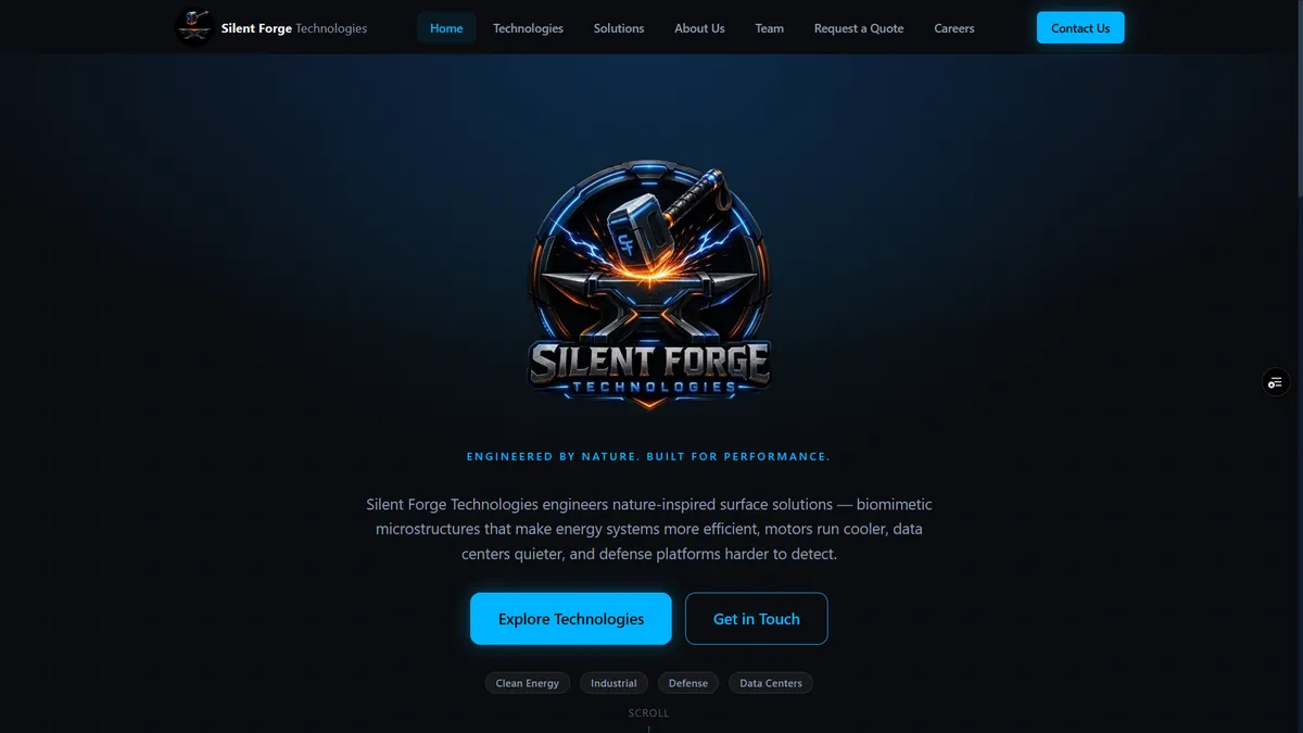 The Silent Forge Technologies home page